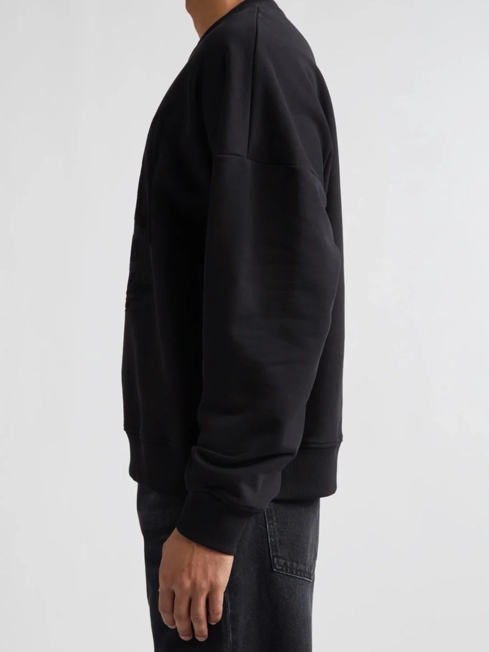 Balmain Men’s 1945 Logo Graphic Sweatshirt Size Medium Color Black